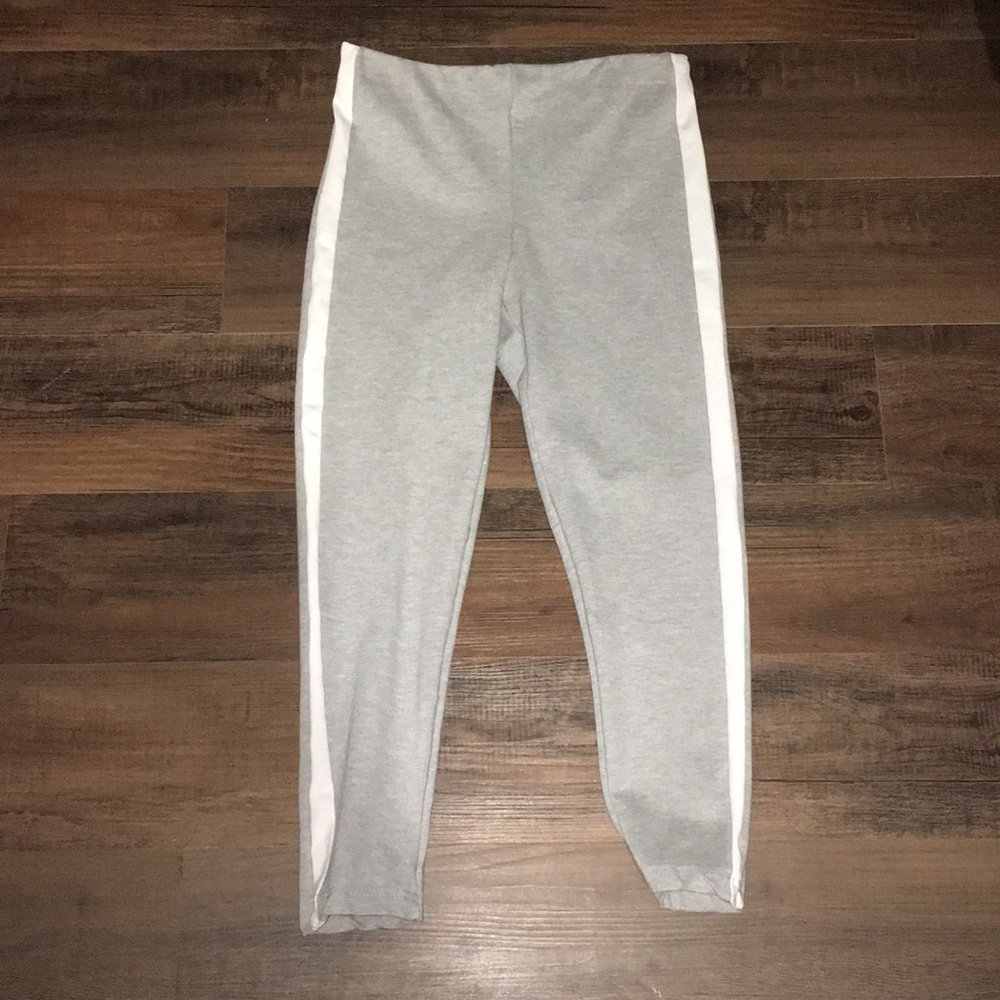 Rue21 Grey joggers with white stripe